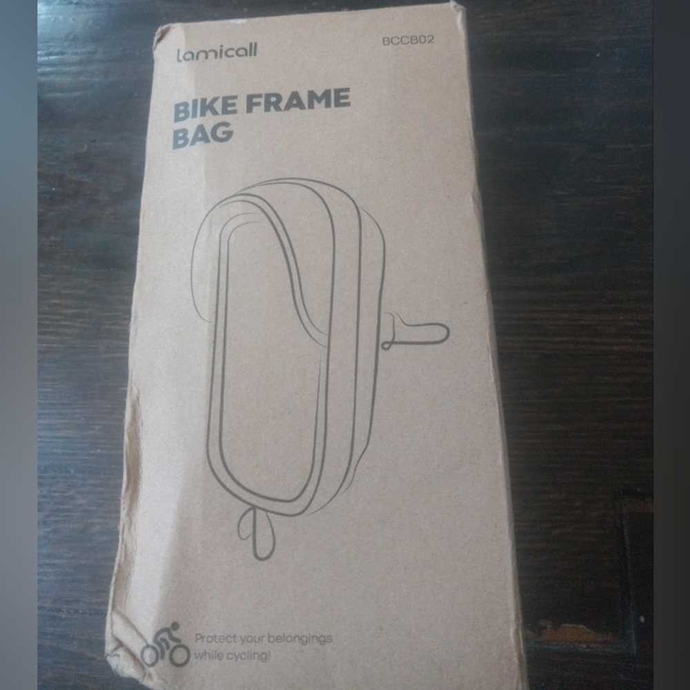 Lamicall Bike Frame Bag Waterproof - [1s Release] [2 In 1] Bike Bag, Bike Holder